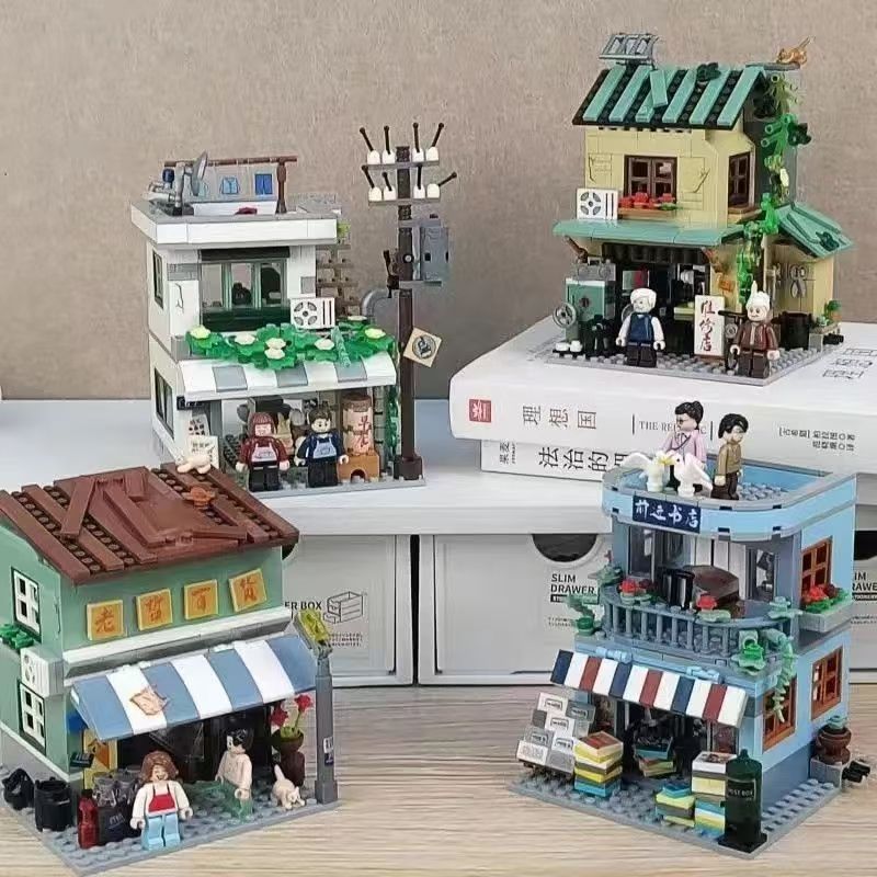 Vintage Collectible Toy Store - Миниатюрный винтажный магазин-универмаг: конструктор, ретро-модель старинного