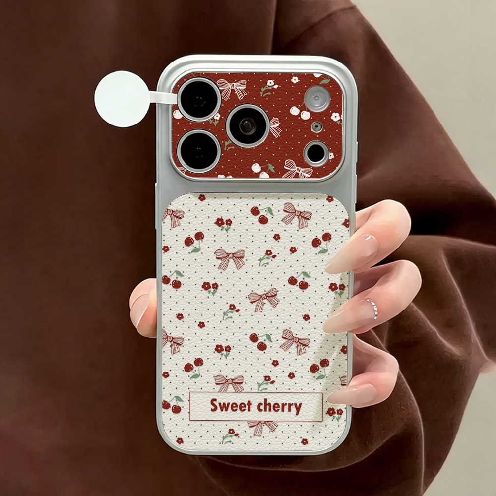 Camera Leather Case - Мягкий противоударный защитный чехол для iPhone