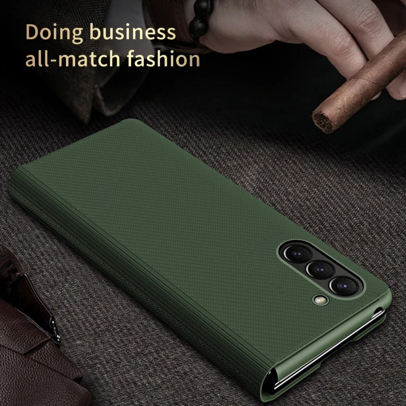 Простой полосатый магнитный ко – обзор и цена Camera Leather Case